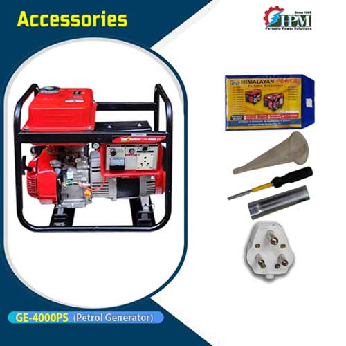 4 KVA smart  Portable ultra Light Weight & Powerful Petrol Generator, Recoil Start .Model GE-4000P